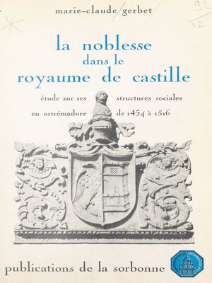 cover image of La noblesse dans le royaume de Castille